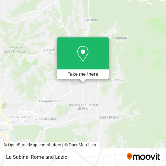 La Sabina map