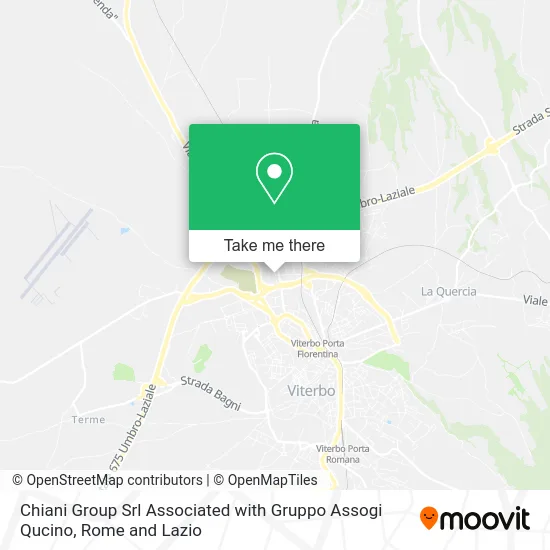 Chiani Group Srl Associated with Gruppo Assogi Qucino map