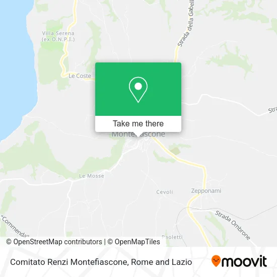 Comitato Renzi Montefiascone map