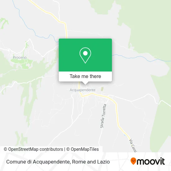 Acquapendente Municipality map