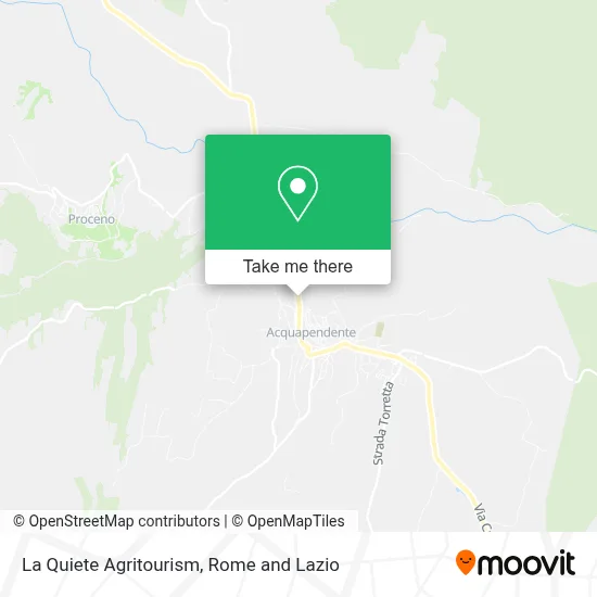 La Quiete Agritourism map