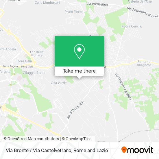 Via Bronte / Via Castelvetrano map