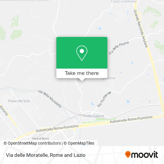 Via delle Moratelle map