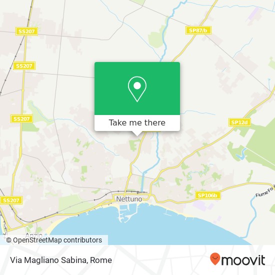 Via Magliano Sabina map