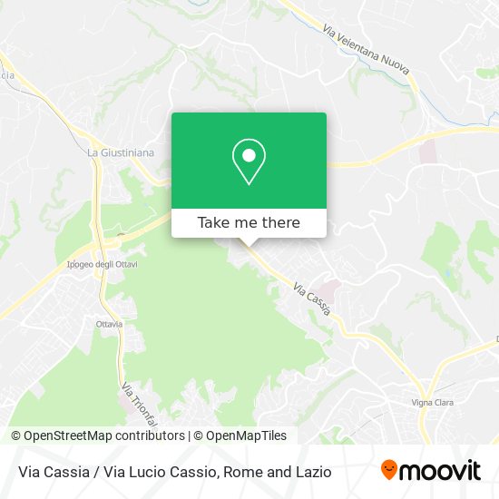Via Cassia / Via Lucio Cassio map