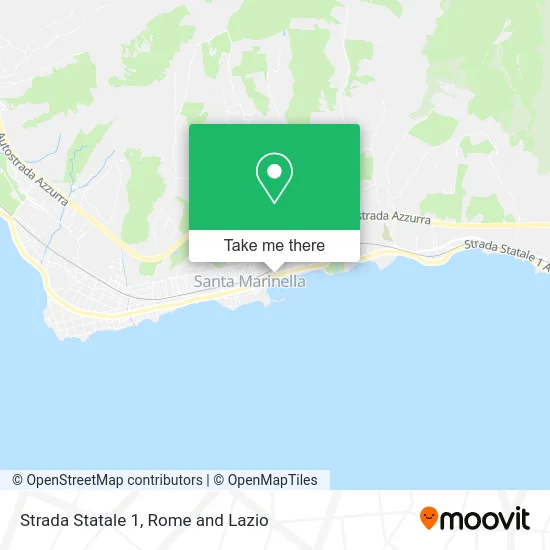 Strada Statale 1 map