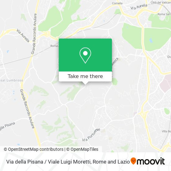 Via della Pisana / Viale Luigi Moretti map