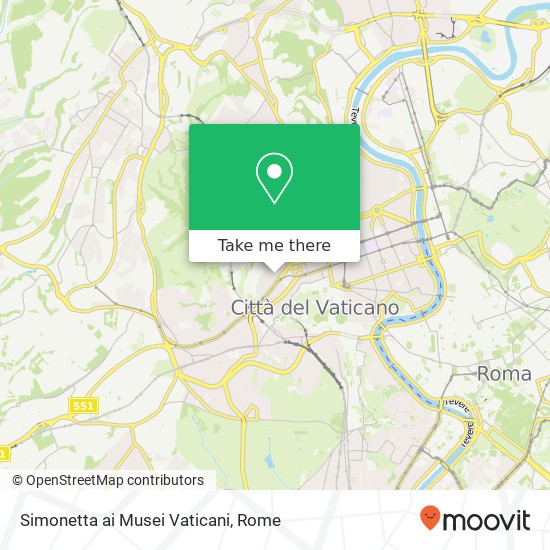 Simonetta ai Musei Vaticani map