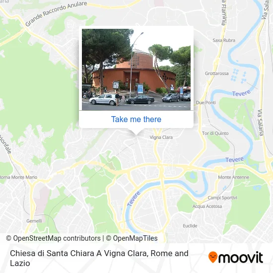 Chiesa di Santa Chiara A Vigna Clara map