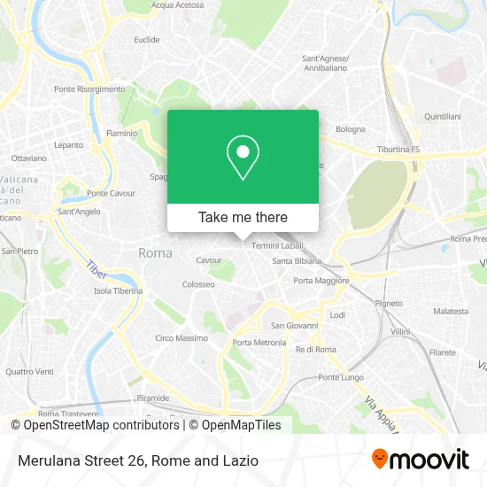 Merulana Street 26 map