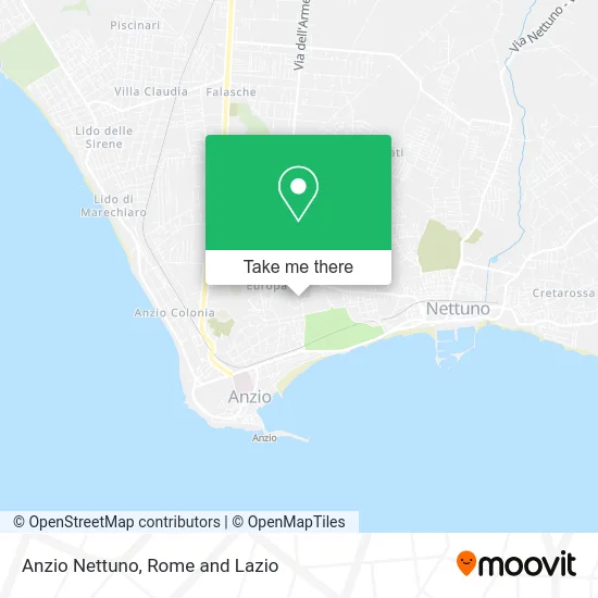 Anzio Nettuno map