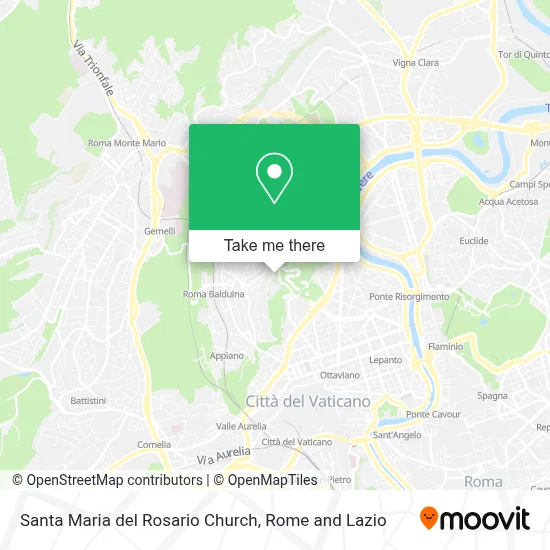 Santa Maria del Rosario Church map