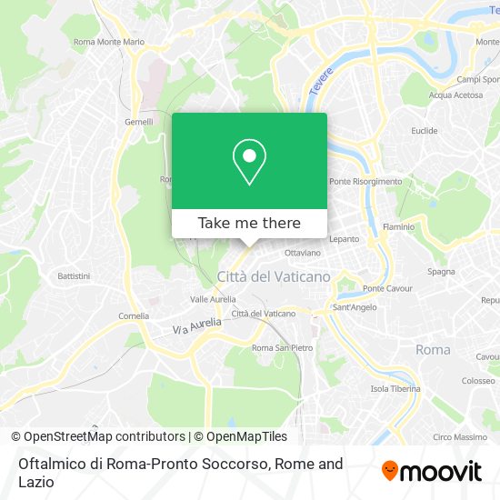 Oftalmico di Roma-Pronto Soccorso map