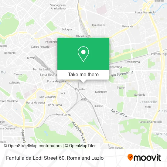Fanfulla da Lodi Street 60 map