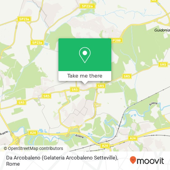Da Arcobaleno (Gelateria Arcobaleno Setteville) map