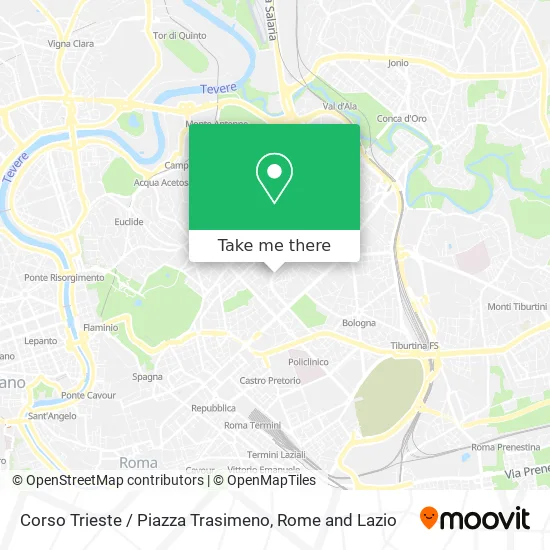 Trieste Avenue / Trasimeno Square map