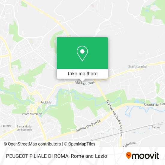 Peugeot Branch of Rome map