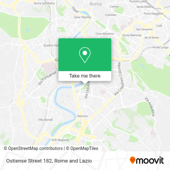 Ostiense Street 182 map
