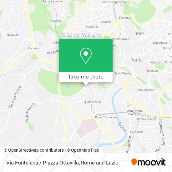 Via Fonteiana / Piazza Ottavilla map