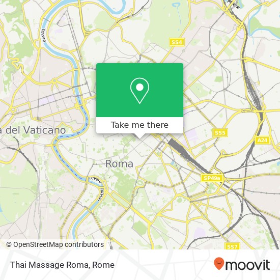 Thai Massage Roma map