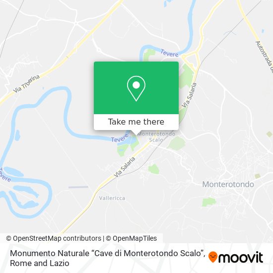 Monumento Naturale “Cave di Monterotondo Scalo” map
