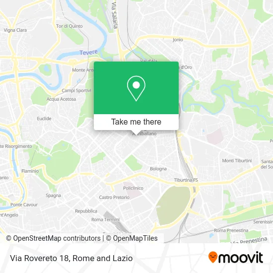 Rovereto Street 18 map