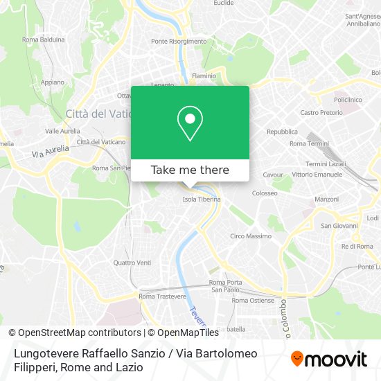 Lungotevere Raffaello Sanzio / Via Bartolomeo Filipperi map