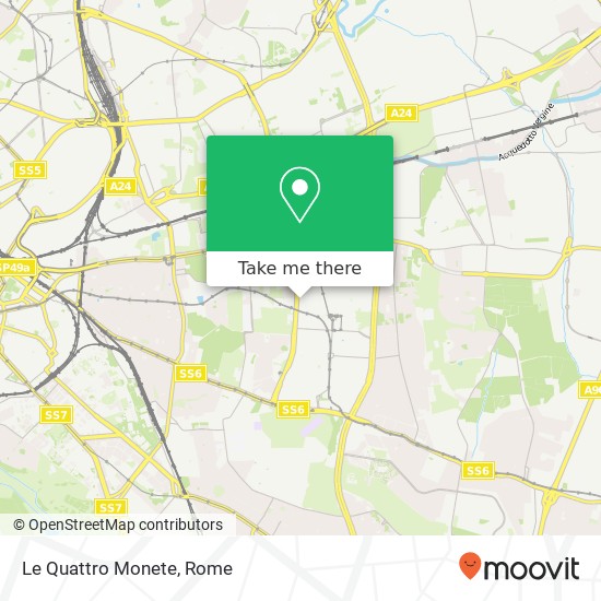 Le Quattro Monete map