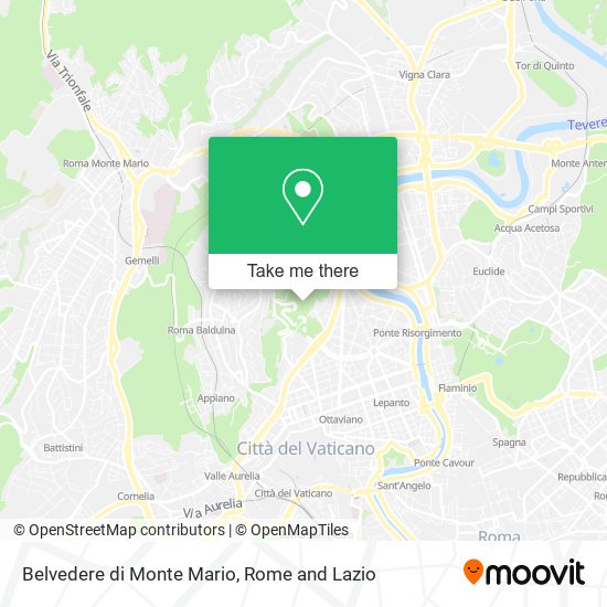 Belvedere di Monte Mario map