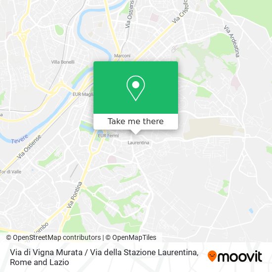Via di Vigna Murata / Via della Stazione Laurentina map