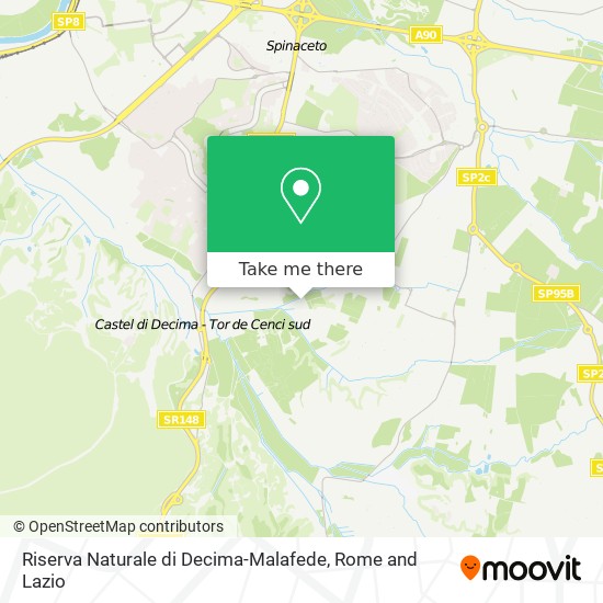Riserva Naturale di Decima-Malafede map