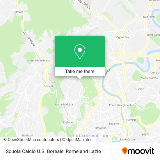 U.S. Boreale Soccer School map