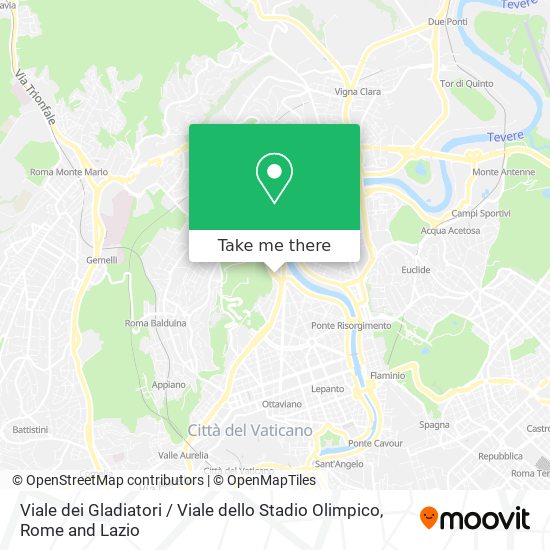 Viale dei Gladiatori / Viale dello Stadio Olimpico map