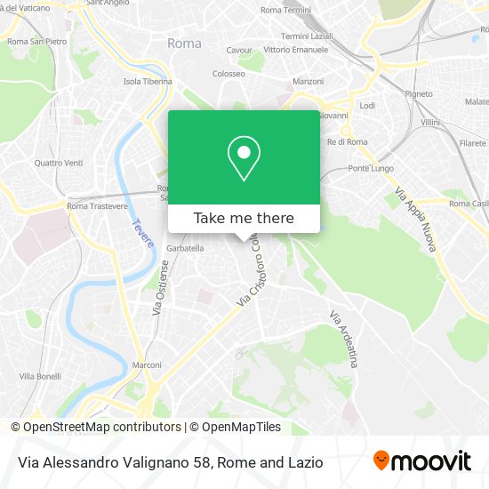 Via Alessandro Valignano 58 map