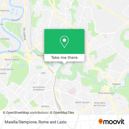 Maiella/Sempione map