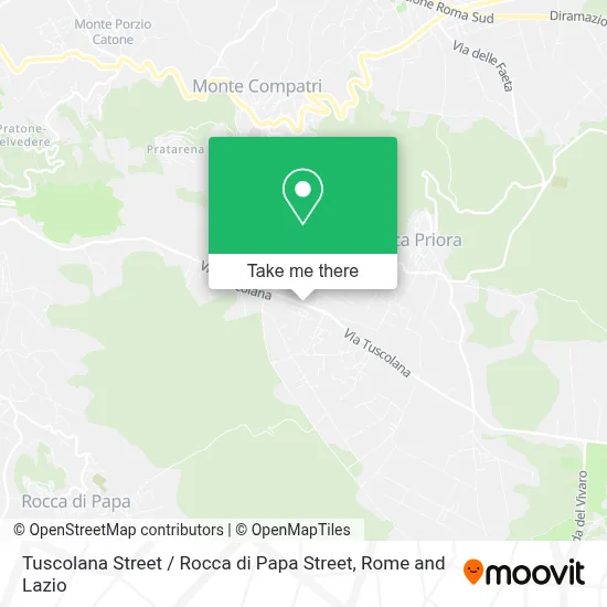 Tuscolana Street / Rocca di Papa Street map