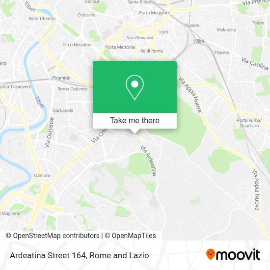 Ardeatina Street 164 map