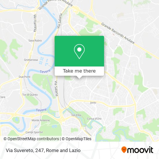 Via Suvereto, 247 map