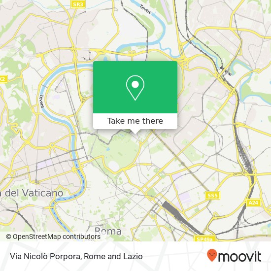 Via Nicolò Porpora map