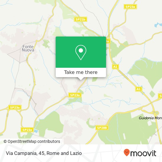 Via Campania, 45 map