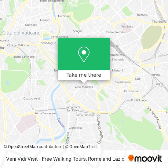 Veni Vidi Visit - Free Walking Tours map