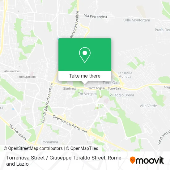 Torrenova Street / Giuseppe Toraldo Street map