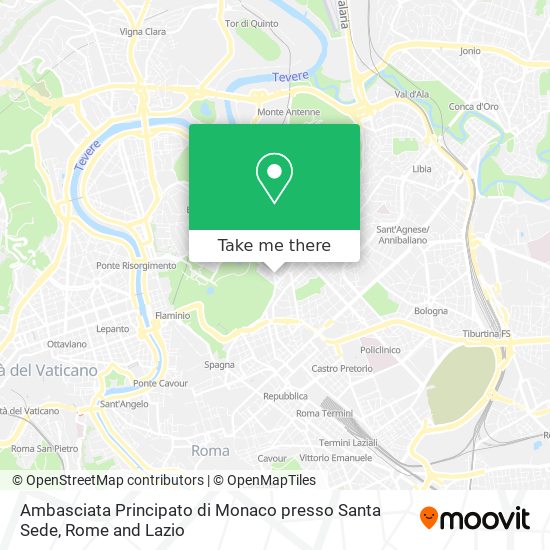 Ambasciata Principato di Monaco presso Santa Sede map