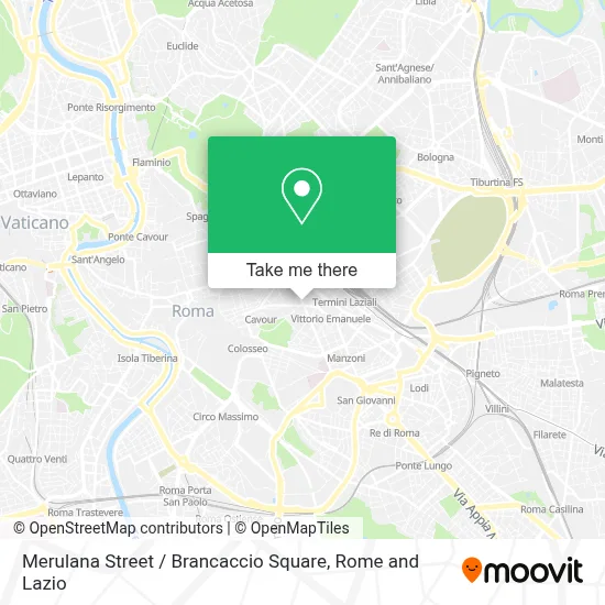 Merulana Street / Brancaccio Square map