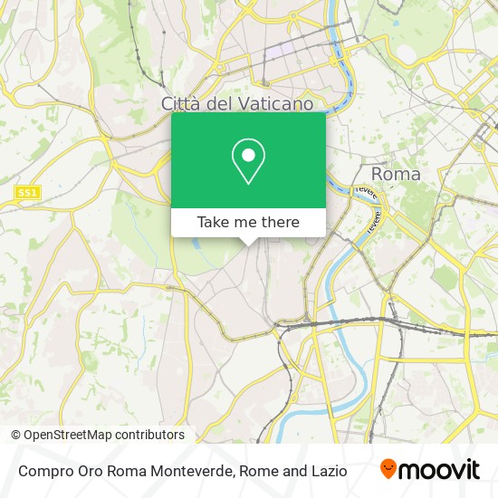 Compro Oro Roma Monteverde map