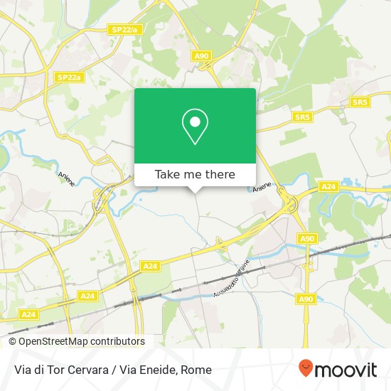 Via di Tor Cervara / Via Eneide map