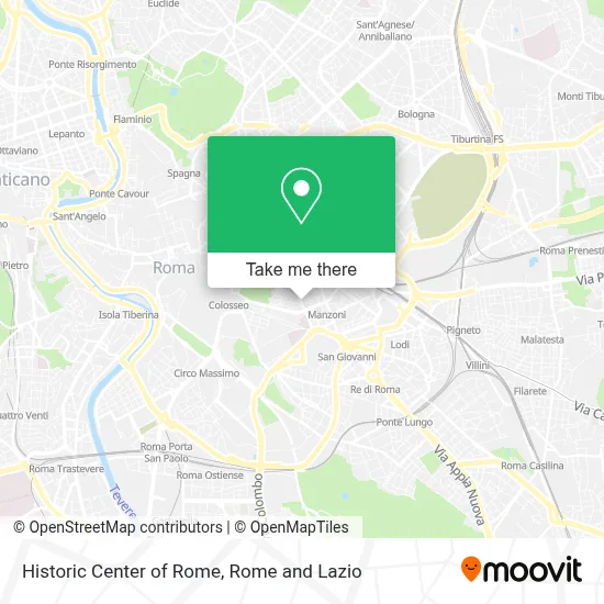 Historic Center of Rome map