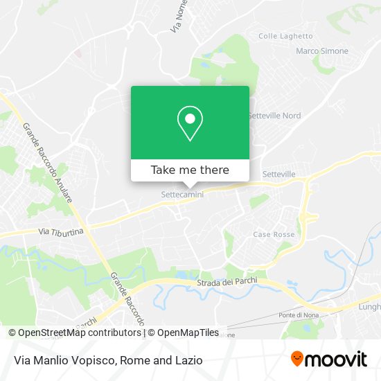 Via Manlio Vopisco map
