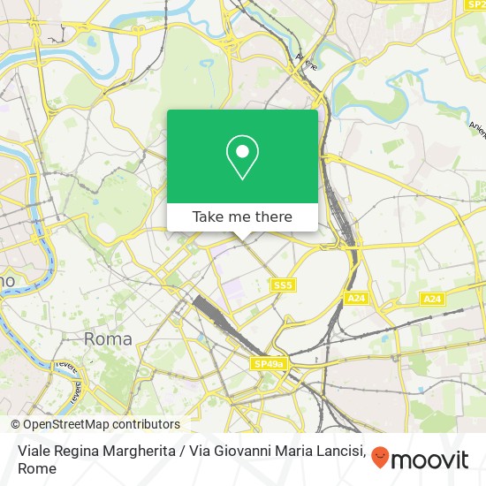 Viale Regina Margherita / Via Giovanni Maria Lancisi map