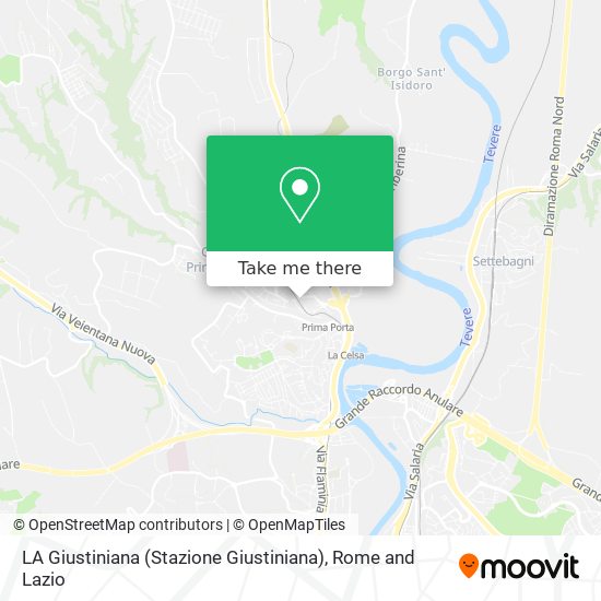 LA Giustiniana (Stazione Giustiniana) map